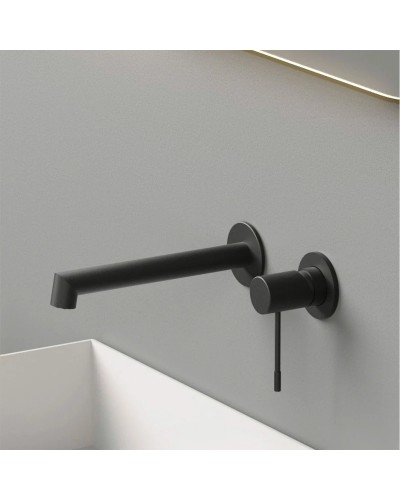 Смеситель для раковины без донного клапана Vincea Desire VBFW-1D1MB