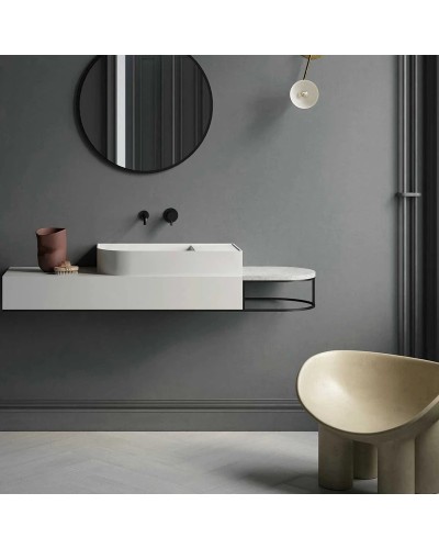 Смеситель для раковины без донного клапана Vincea Desire VBFW-1D1MB