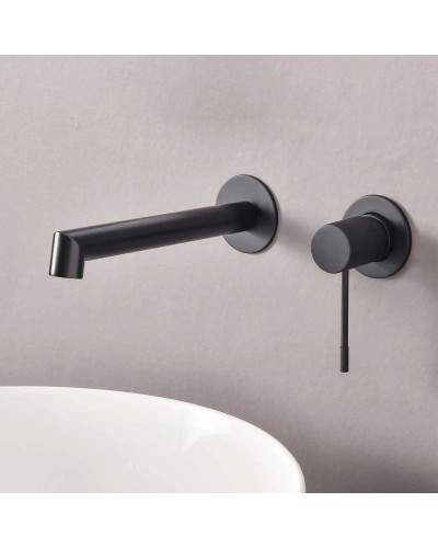 Смеситель для раковины без донного клапана Vincea Desire VBFW-1D1MB