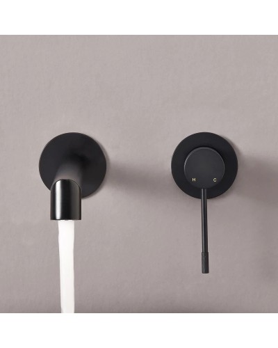 Смеситель для раковины без донного клапана Vincea Desire VBFW-1D1MB