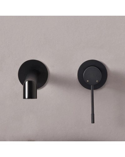 Смеситель для раковины без донного клапана Vincea Desire VBFW-1D1MB