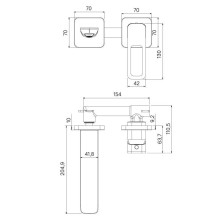 Смеситель для раковины IDDIS Slide SLISB00i65