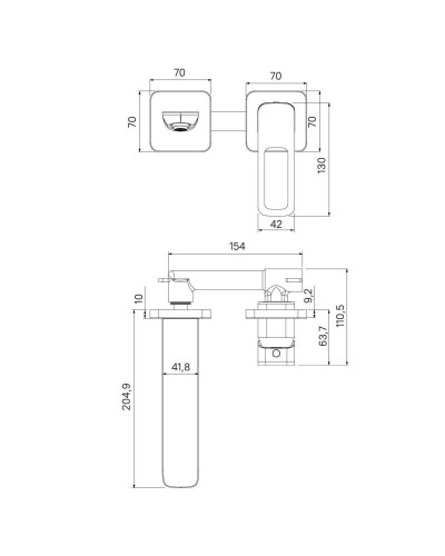Смеситель для раковины IDDIS Slide SLISB00i65