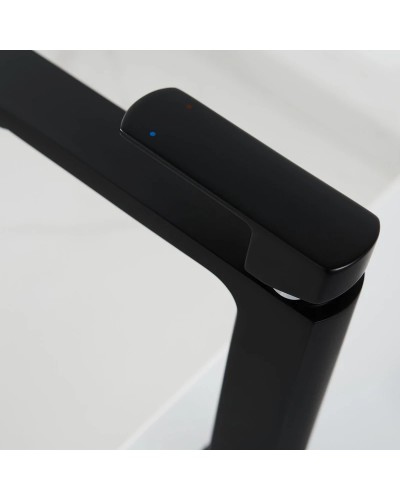 Смеситель для раковины без донного клапана Vincea Next VBF-1N1MB