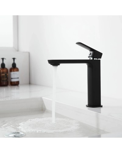 Смеситель для раковины без донного клапана Vincea Next VBF-1N1MB