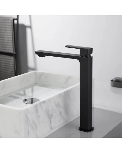 Смеситель для раковины без донного клапана Vincea Next VBF-1N2MB