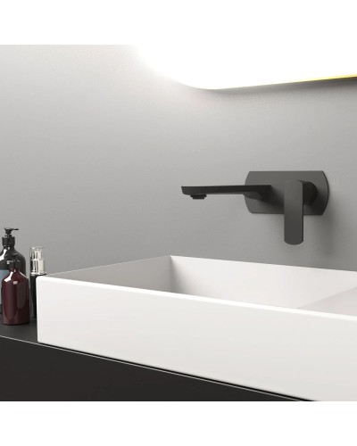 Смеситель для раковины без донного клапана Vincea Next VBFW-1N1MB