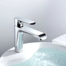 Смеситель для раковины без донного клапана Vincea Esse VBF-1E1CH