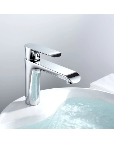 Смеситель для раковины без донного клапана Vincea Esse VBF-1E1CH