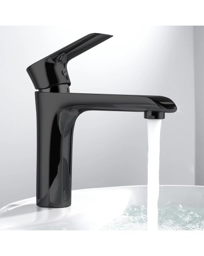 Смеситель для раковины без донного клапана Vincea Esse VBF-1E1MB