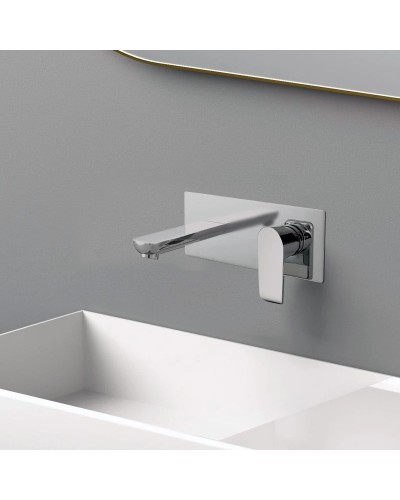 Смеситель для раковины без донного клапана Vincea Esse VBFW-1E1CH