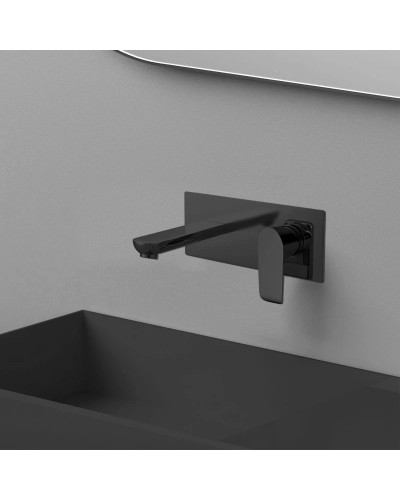 Смеситель для раковины без донного клапана Vincea Esse VBFW-1E1MB