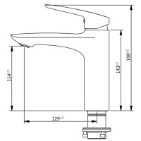Смеситель для раковины Savol SK-H7206