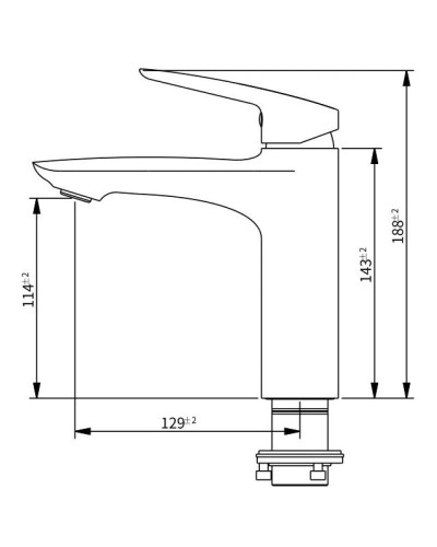 Смеситель для раковины Savol SK-H7206