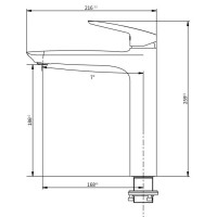 Смеситель для раковины Savol SK-H7210