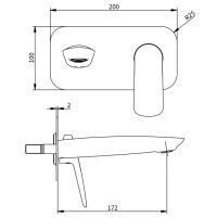 Смеситель для раковины Savol SK-H7207