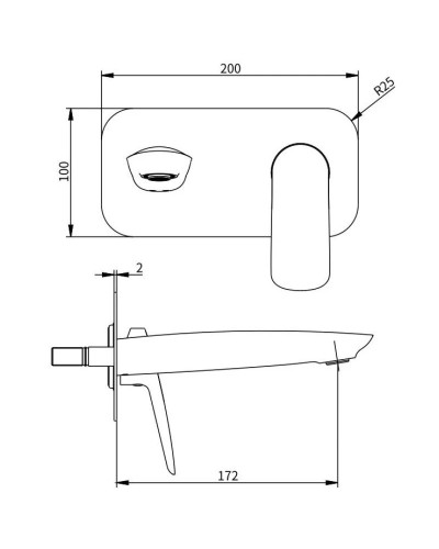 Смеситель для раковины Savol SK-H7207