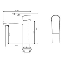Смеситель для раковины Savol SK-3201