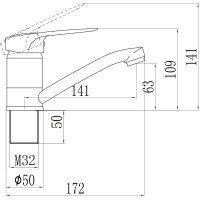 Смеситель для раковины Savol S-T4504
