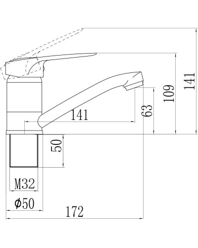 Смеситель для раковины Savol S-T4504