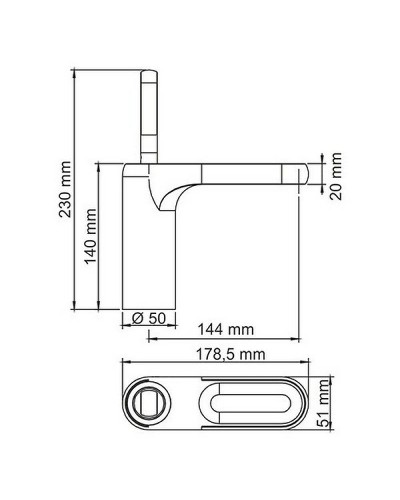 Смеситель для раковины WasserKRAFT Kammel 1803 Хром