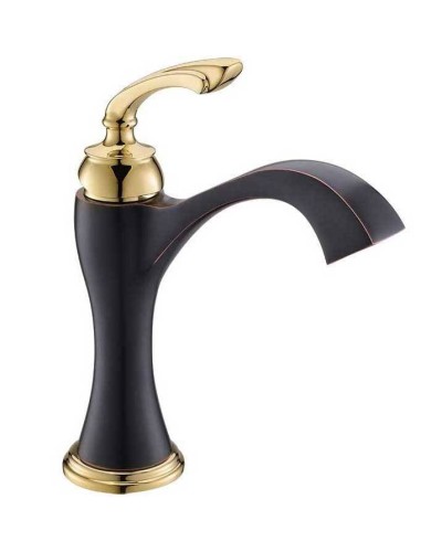 Смеситель для раковины Timo Unari 7501/04F Черный антик Золото