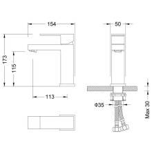 Смеситель для раковины Timo Selene 2061/00F Хром