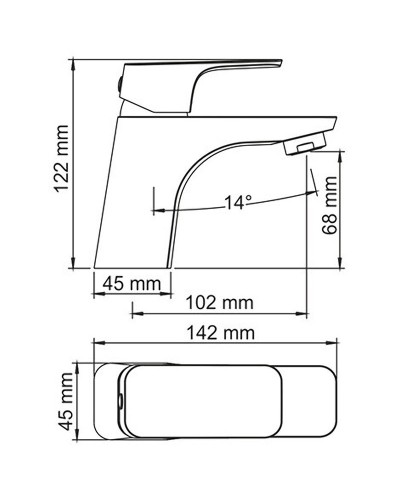 Смеситель для раковины WasserKRAFT Salm 2703 Хром