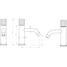 Смеситель для раковины Boheme Stick 121-BB