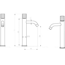 Смеситель для раковины Boheme Stick 122-BB