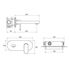 Смеситель для раковины Ravak Chrome CR 019.00 X070093 Хром