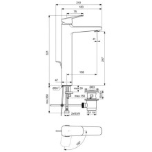 Смеситель для раковины с донным клапаном CoolStart Ideal Standard Ceraplan BD239AA