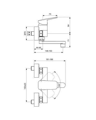 Смеситель для раковины Ideal Standard Ceraplan BD241AA