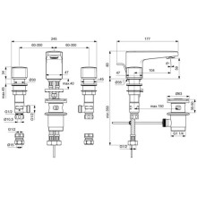 Смеситель для раковины с донным клапаном Ideal Standard Ceraplan BD243AA
