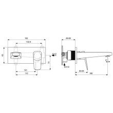 Смеситель для раковины без донного клапана Ideal Standard Ceraplan BD244AA