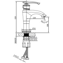 Смеситель для раковины AltroBagno Beatrice AltroBagnoBeatrice0112Cr