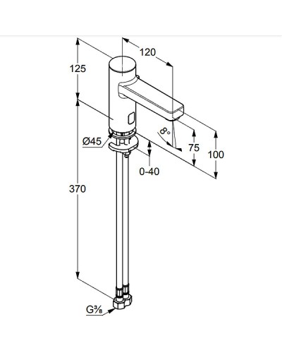 Смеситель для раковины Kludi Zenta 3820005 Хром