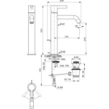 Смеситель для раковины с донным клапаном Ideal Standard Joy BC781GN