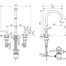 Смеситель для раковины с донным клапаном Ideal Standard Joy BD144A5