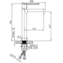 Смеситель для раковины AltroBagno Unione AltroBagnoUnione010221NeOp