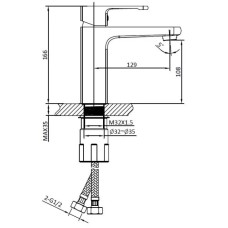 Смеситель для раковины AltroBagno Lamberto AltroBagnoLamberto0105Cr