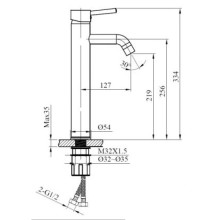 Смеситель для раковины AltroBagno Metropoli AltroBagnoMetropoli010210NeOp