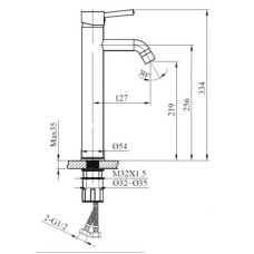 Смеситель для раковины AltroBagno Metropoli AltroBagnoMetropoli010210NeOp