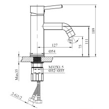 Смеситель для раковины AltroBagno Metropoli AltroBagnoMetropoli0122NeOp