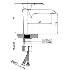 Смеситель для раковины AltroBagno Costanza AltroBagnoCostanza0125Or
