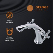 Смеситель для раковины Orange Kristi M33-021cr Хром