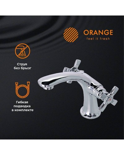 Смеситель для раковины Orange Kristi M33-021cr Хром
