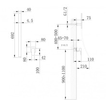Смеситель для раковины Abber Daheim AF8209
