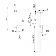 Смеситель для раковины Abber Daheim AF8209