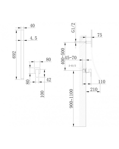 Смеситель для раковины Abber Daheim AF8209